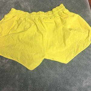 lululemon athletica Yellow Athletic Shorts